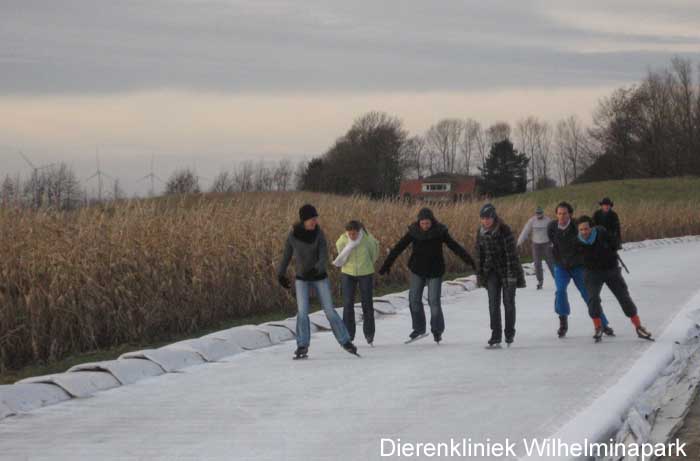 De dames moeten aan de kant voor snellere schaatsers